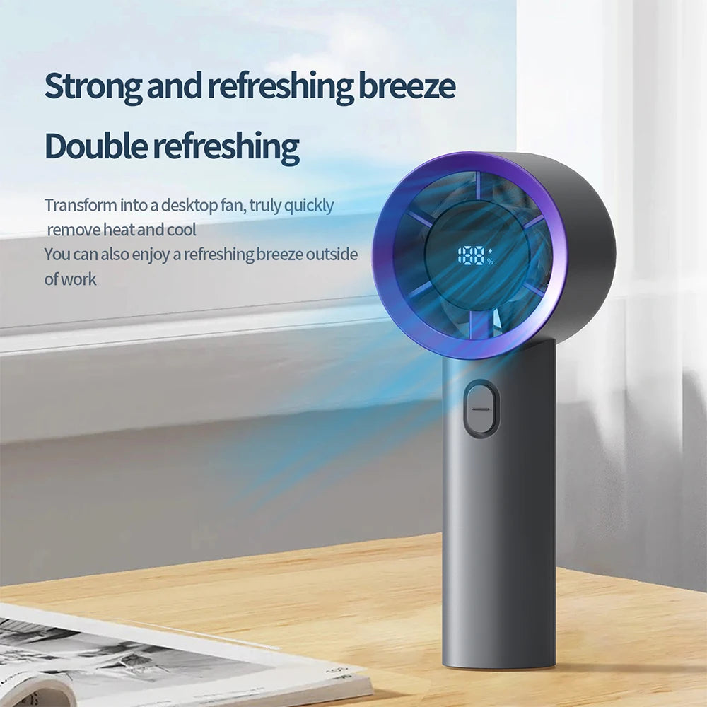 Portable Handheld Mini Fan USB Rechargeable