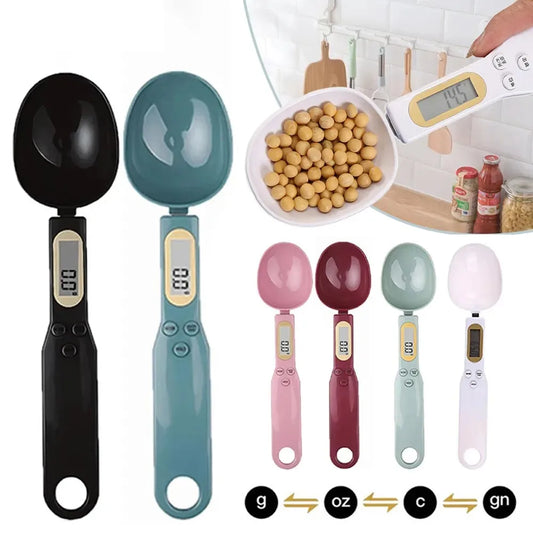 Portable LCD Digital Kitchen Scale Measuring Spoon
